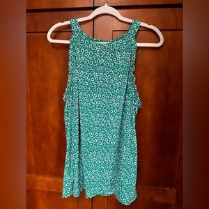 Fortune + Ivy Stitchfix Dayce Halter Knit Tank Green Floral XXL